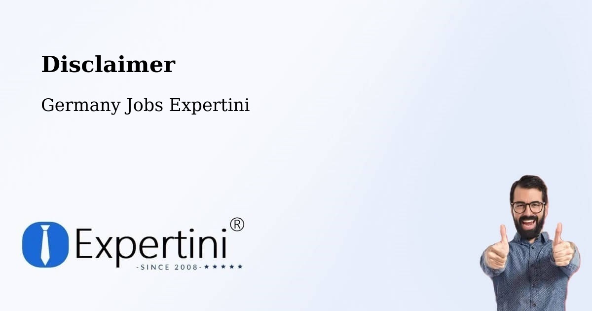 Disclaimer – Urbach - Germany Jobs Expertini