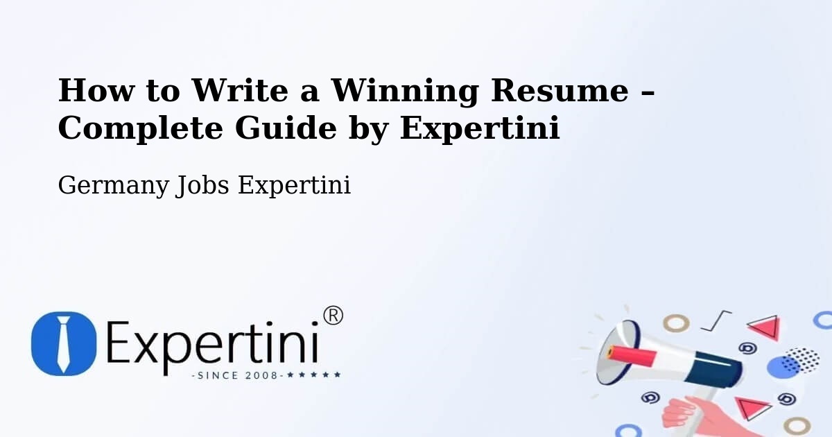 Resume Writing Guide for Job Seekers – Urbach - Urbach, Germany Jobs Expertini